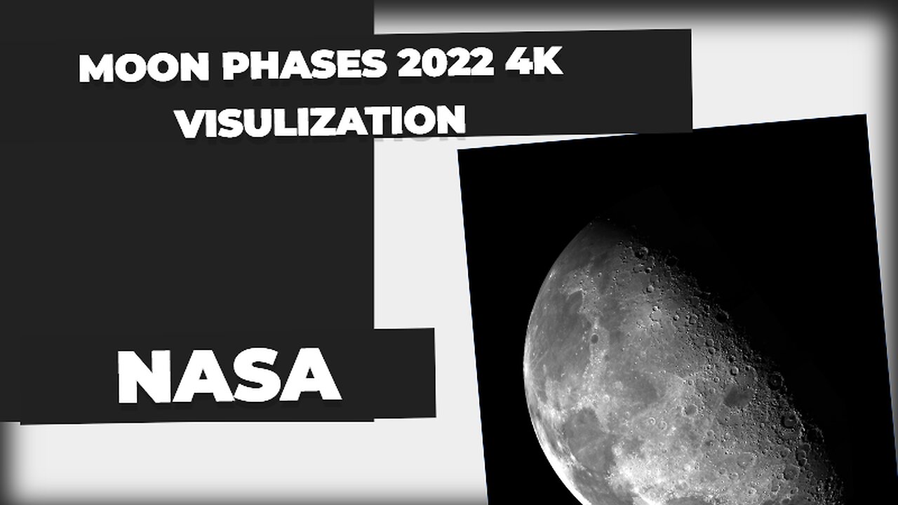 Moon Phases 2022 – Northern Hemisphere – 4K Visualization