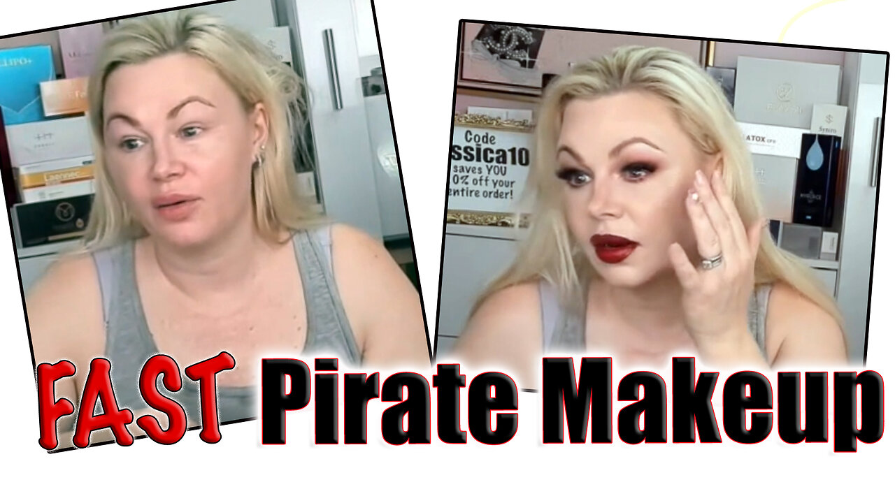 Live FAST Halloween Pirate make up!