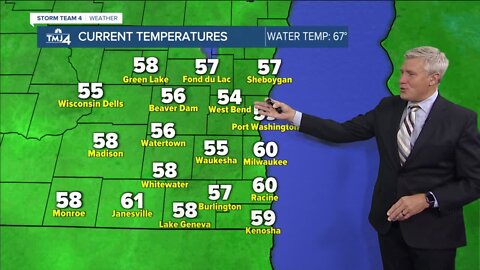 SE WI Weather: Chilly Monday night with lows in the 40s