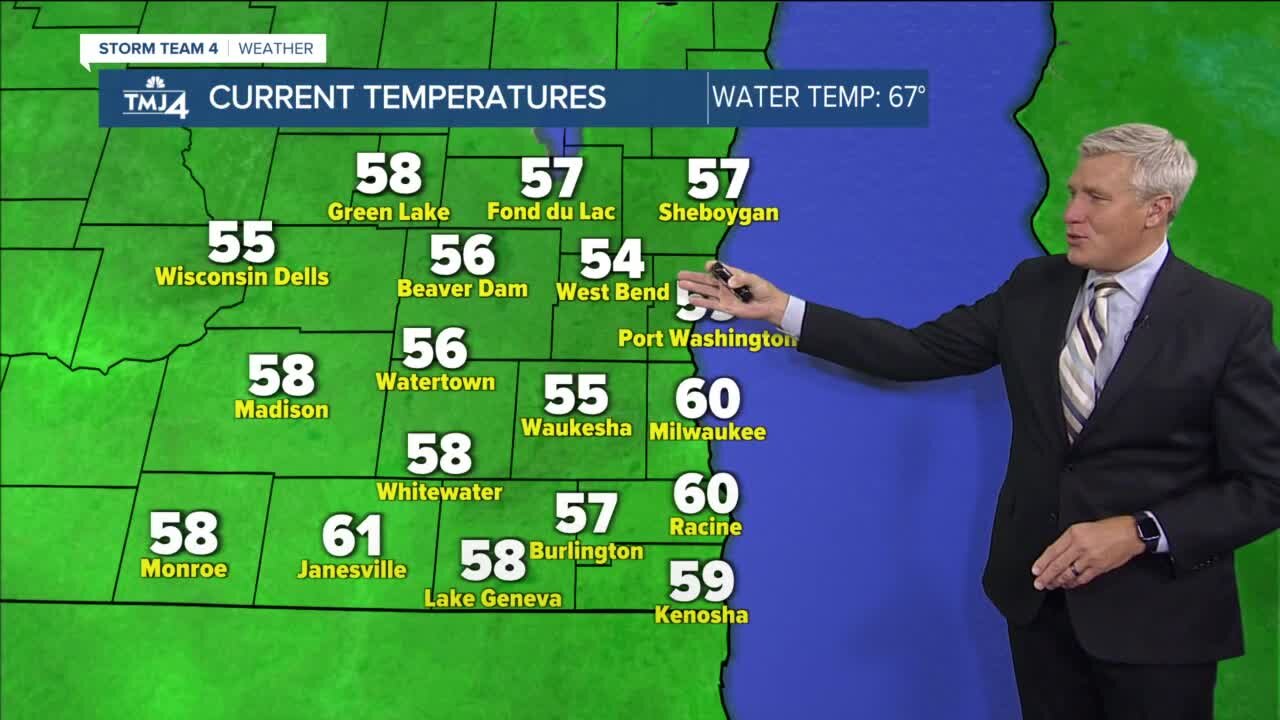 SE WI Weather: Chilly Monday night with lows in the 40s