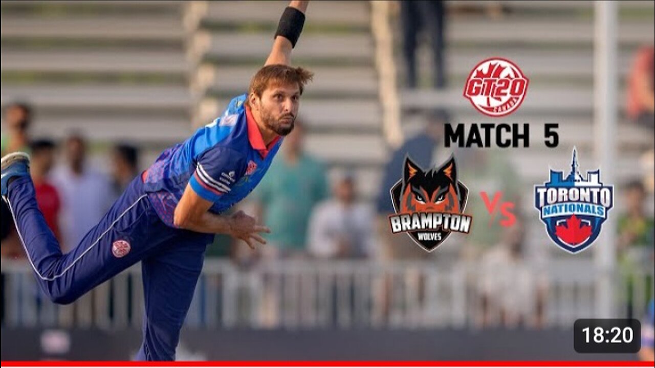 GT20 Canada Season 3 | Match - 5 Highlights | Brampton Wolves vs Toronto National