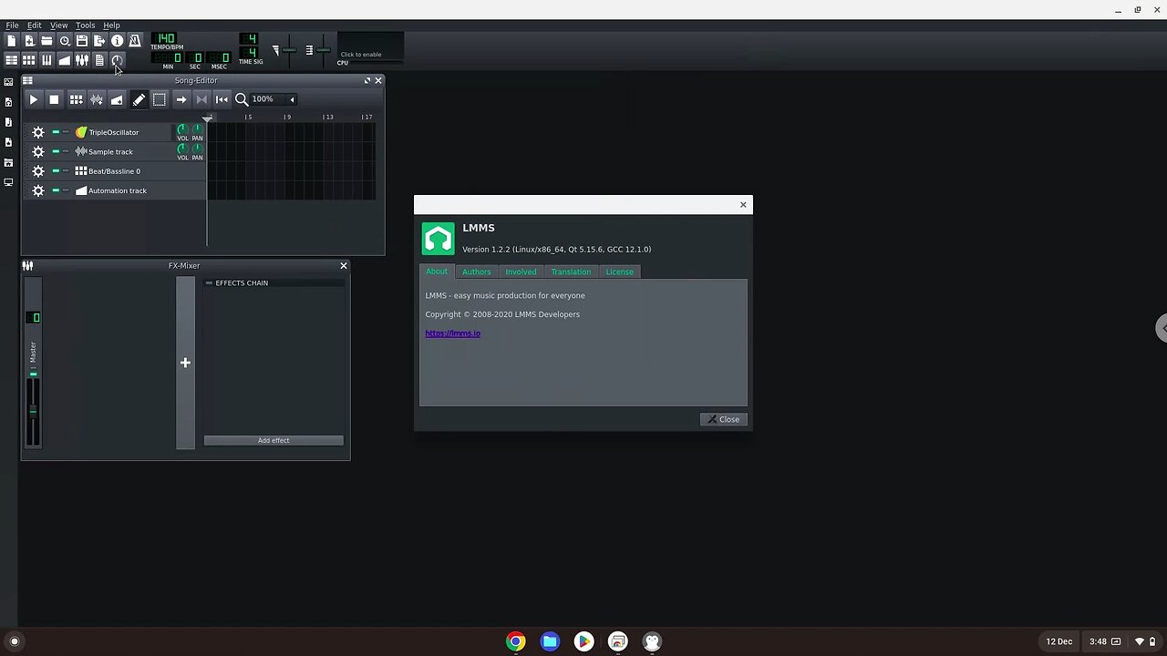 How to install LMMS on a Chromebook