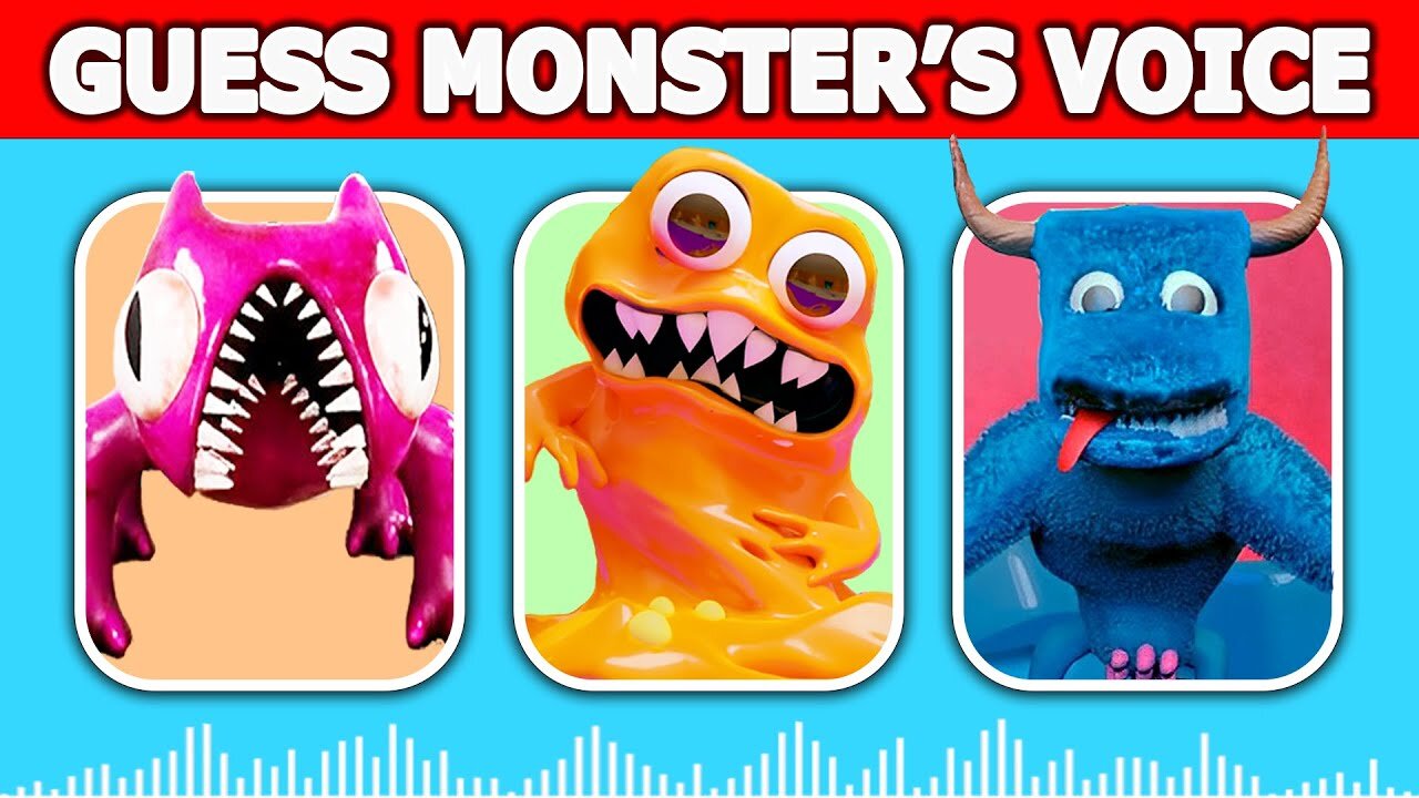 Guess the MONSTER'S VOICE #21 | GARTEN OF BANBAN 4 | SMILEY MILEY, SAD SETH, SHARKY CLEE