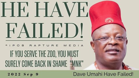 D@ve Um@hi Have Failed! Serve The ZOO And Come Back In Shane "MNK"