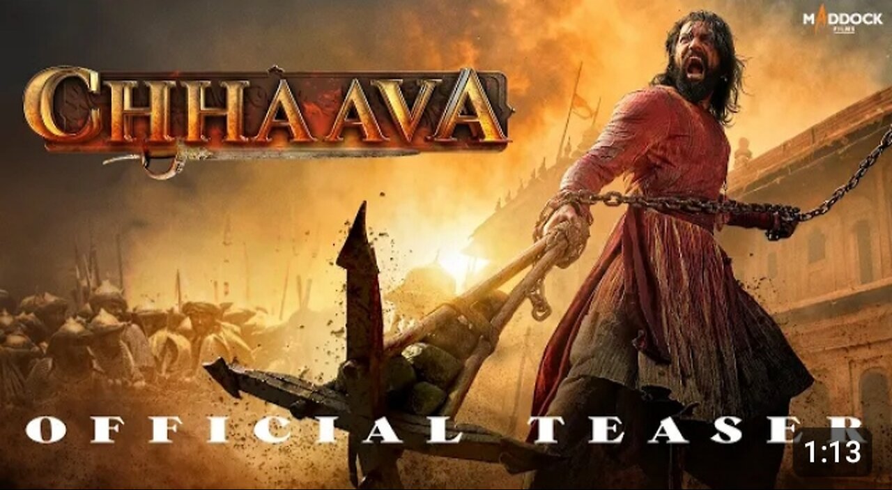 Chhaava Teaser | Vicky Kaushal | Rashmika M | Akshaye K | Dinesh V | Laxman U | 6th Dec 2024