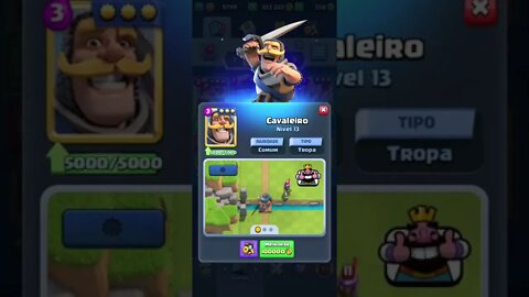 CAVALEIRO NÍVEL MÁXIMO #shorts #clashroyal #clash #clashroyale #royale