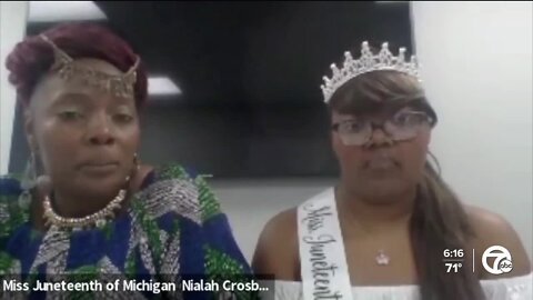 19-year-old Nialah Crosby is Miss Juneteenth Michigan and so much more