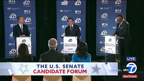 US Senate Debate Highlights between Adam Schiff & Steve Garvey