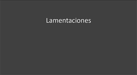 Lamentaciones