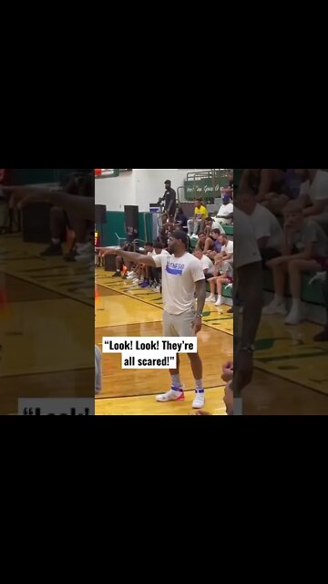 LeBron James hyping up his son Bryce during his high school basketball game! (via @huntershoopers)