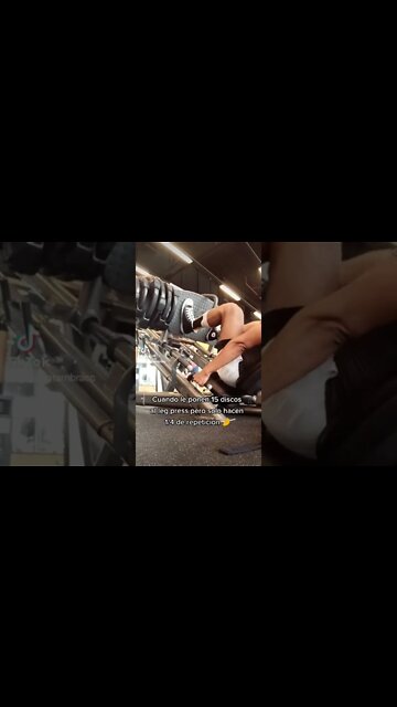 Cuando le Ponen 15 Discos al Leg Press y Solo Hacen 1/4 de Repetición 🤌