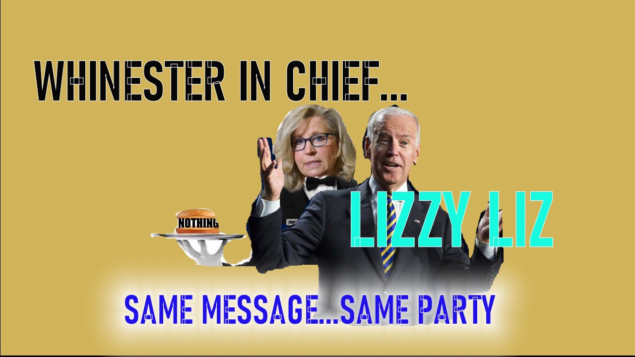 WHINESTER IN CHIEF...LIZZY LIZ...SAME MESSAGE SAME PARTY