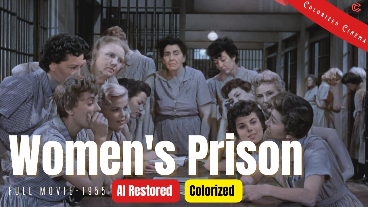 Women's Prison (1955) | Colorized | Subtitled | Ida Lupino, Jan Sterling | Crime Film Noir