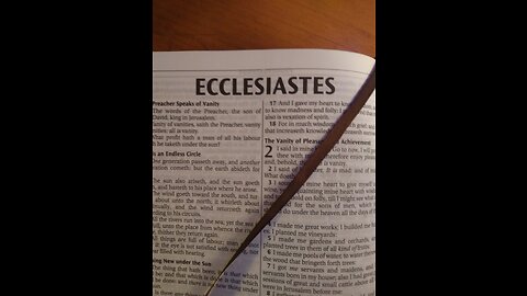 Ecclesiastes, Final Chapter.