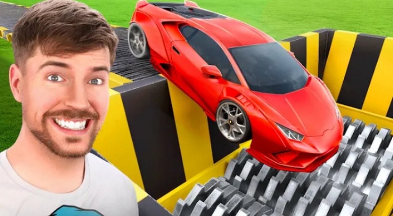 Lamborghini Vs Shredder Machine | MR Beast Amazing Challenges