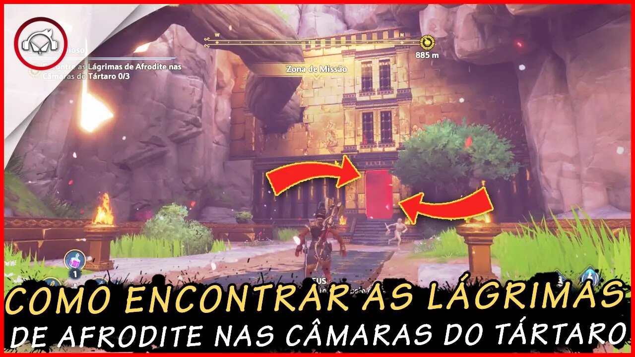 Immortals Fenyx Rising, Como encontrar as lágrimas de Afrodite nas câmaras do Tártaro #1