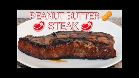 PEANUT BUTTER STEAK on the Weber Go Anywhere Grill