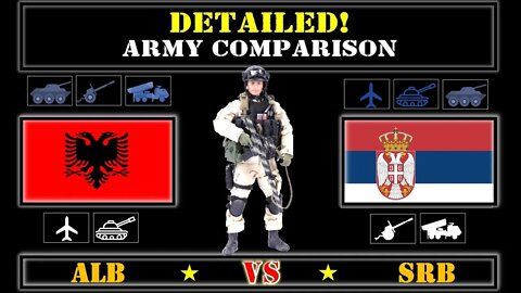 Albania VS Serbia Detailed Comparison of Military Power. Army 2021