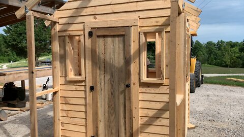 End of Day 3 of the Kids Cabin Playhouse Build