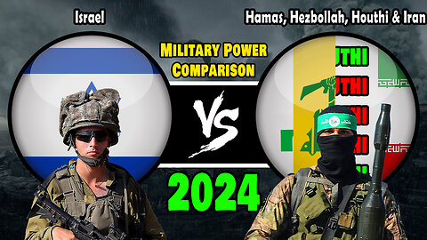 Israel vs Hamas, Hezbollah, Houthi & Iran Military Power Comparison 2024 | Israel vs Iran 2024