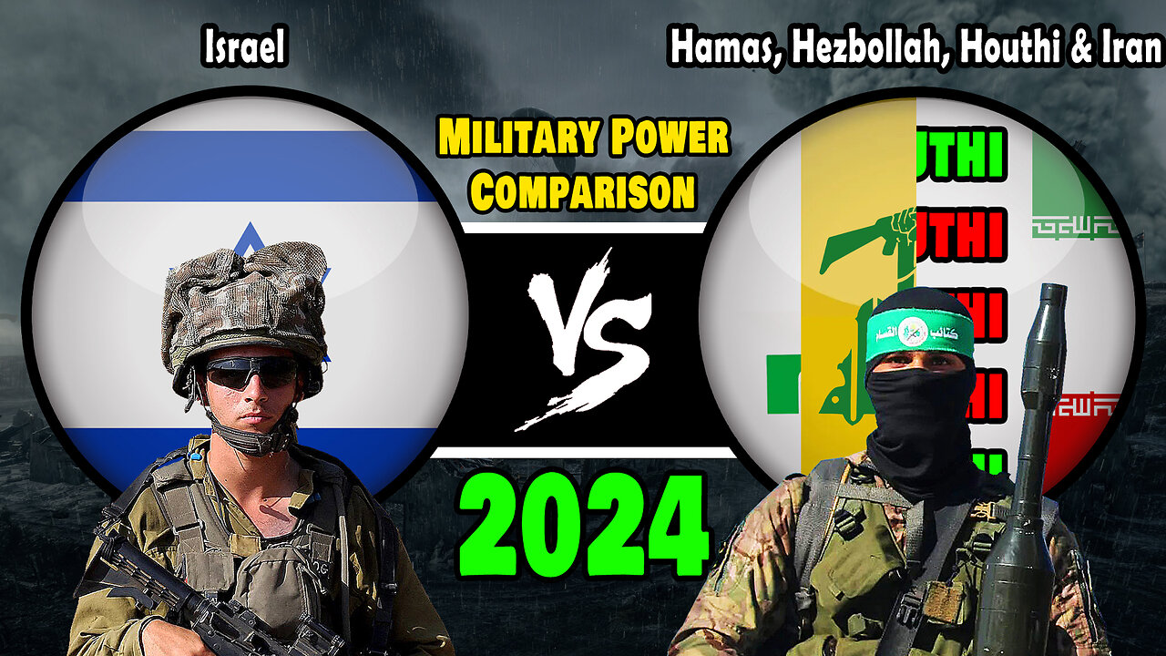 Israel vs Hamas, Hezbollah, Houthi & Iran Military Power Comparison 2024 | Israel vs Iran 2024