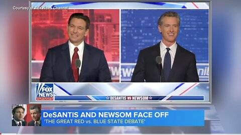DeSantis and Newsom face off .