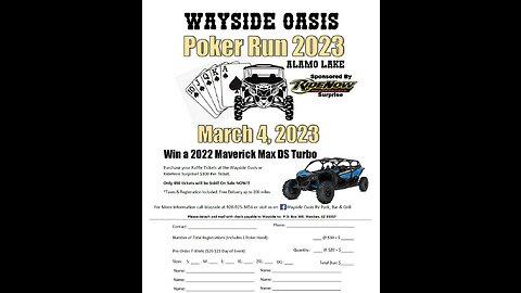 Wayside Oasis 2023 Poker Run