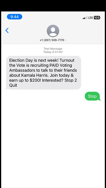 Tell your friends to vote for Kamala and get PAID!! 🤦🏿‍♂️