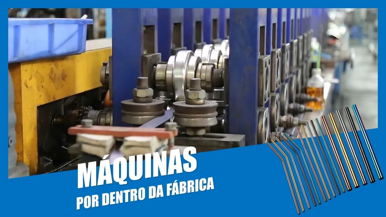 Como é Feito o Canudo de Metal | Por Dentro da Fábrica 🥤