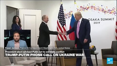 Trump urges Putin not to escalate Ukraine war in call, report says • FRANCE 24 English