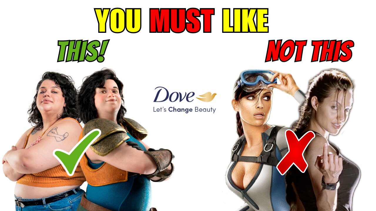 Woke activists DEMAND more BODY POSITIVITY in media | Dove Soap WEIGHS in #gaming #woke