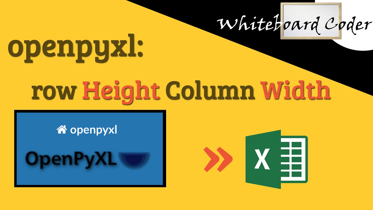 openpyxl: Column widths and row heights