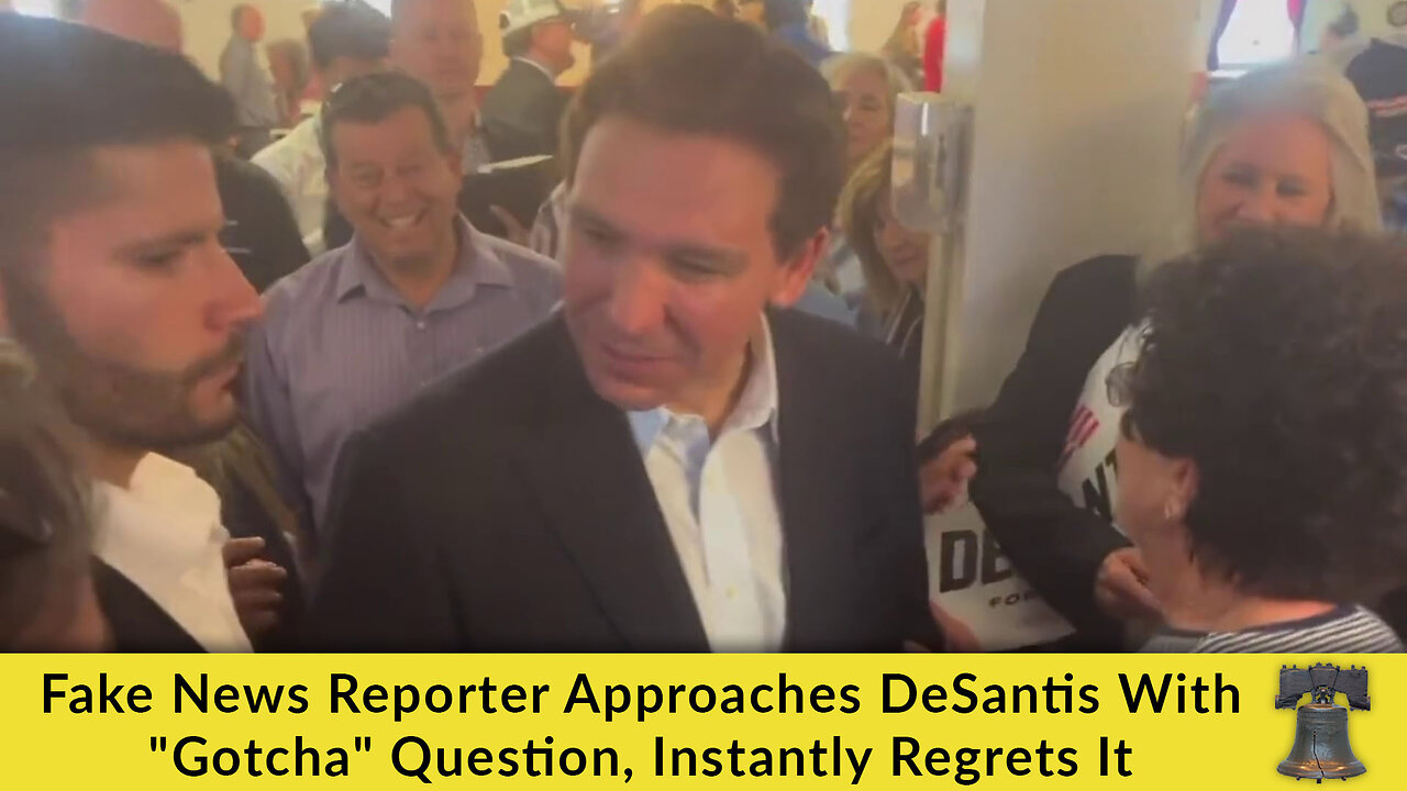 Fake News Reporter Approaches DeSantis With "Gotcha" Question, Instantly Regrets It
