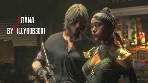 Resident Evil 3 Remake Jill as Kitana outfit