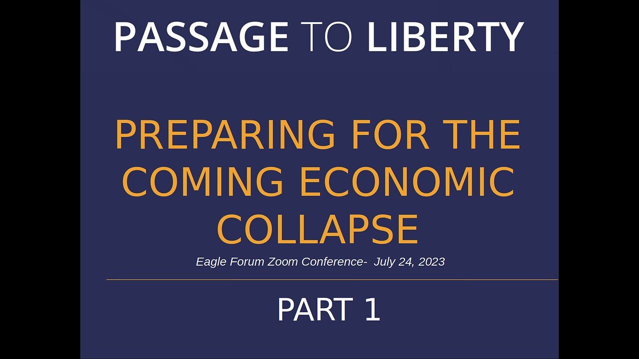 Preparing for the Coming Economic Collapse - Part 1