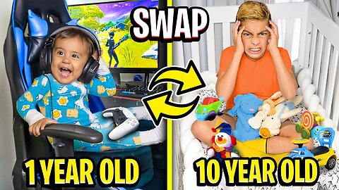 10 year old SWAPS Bedrooms with 1 year old Baby!! (Hilarious) 😂