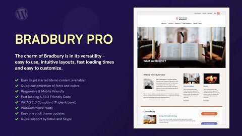 Education WordPress Theme - Bradbury Theme Tutorial