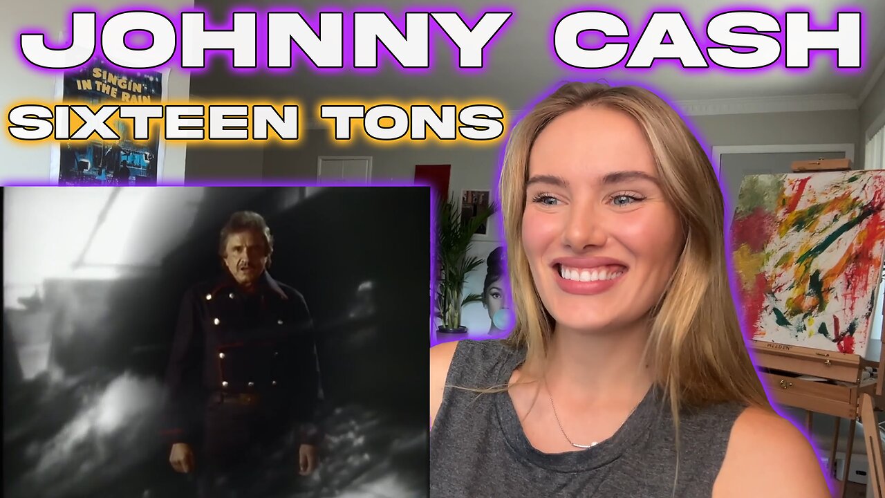 Johnny Cash -16 Tons!! My First Time Hearing!!