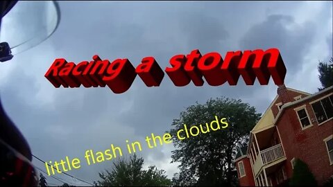 Motovlog: Racing a storm home, and a good deed for the day.