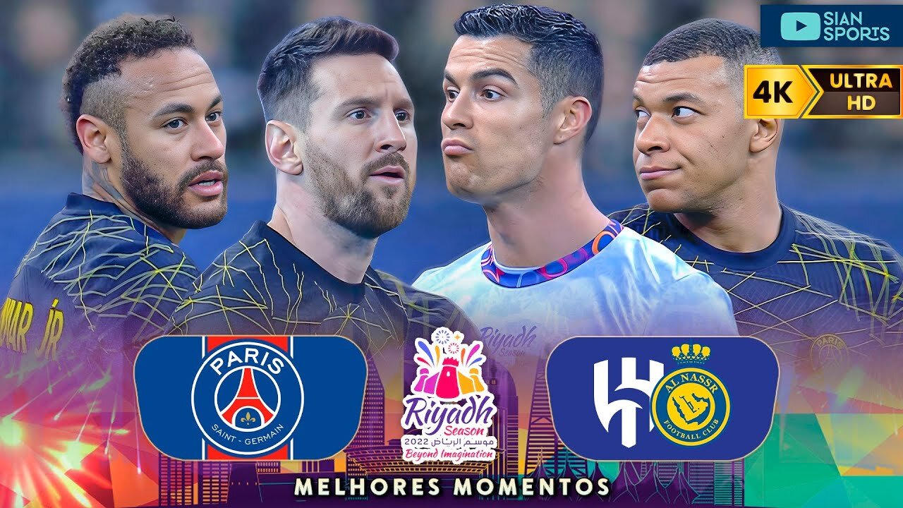 Tha WORLD STOPPED TO WATCH C.RONALOD, MESSI, NEYMAR AND MBAPPE IN THA LAST METTING OF THA LEGENDS