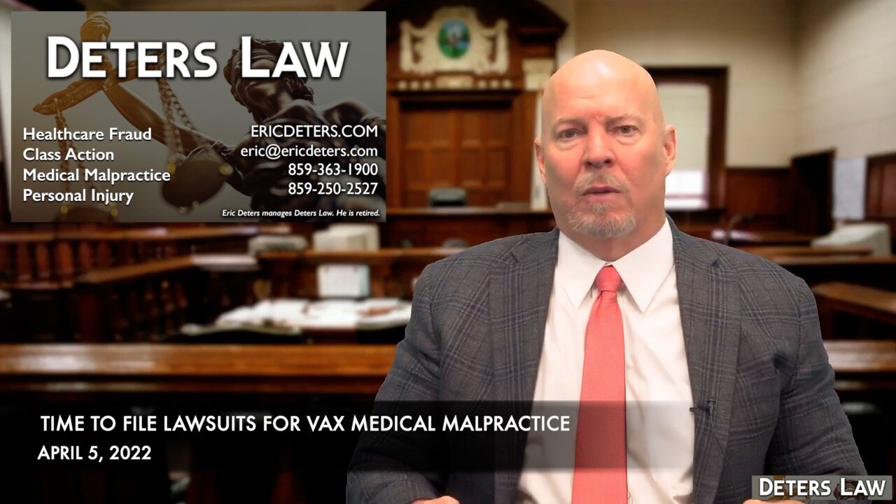 Time to File Lawsuits For Vax Medical Malpractice