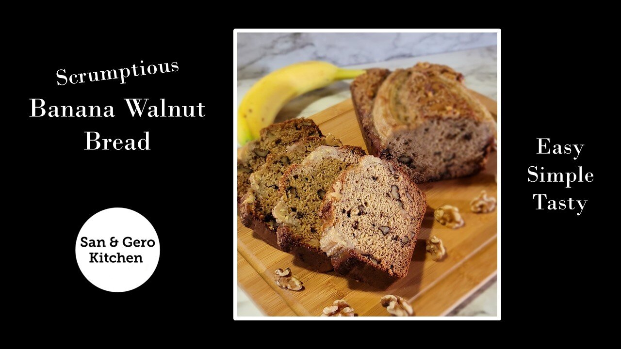 Scrumptious Banana Walnut Bread Recipe