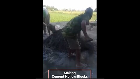 Cement Hollow Block Making