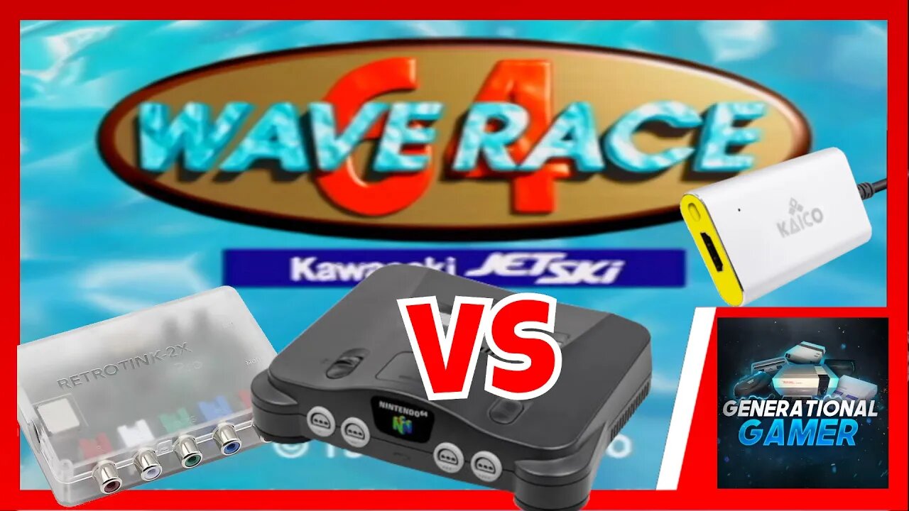 RetroTink 2x vs Kaico Labs (S-Video for N64) Featuring "Wave Race 64"