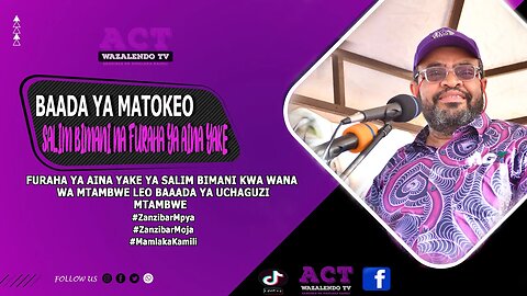 #LIVE🔴MATOKEO YA UCHAGUZI JIMBO LA MTAMBWE BAADA YA MATOKEO FURAHA YA AINA YAKE KWA WANA MTAMBE HII