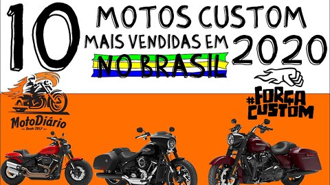 10 motos custom mais vendidas no Brasil neste ano de 2020