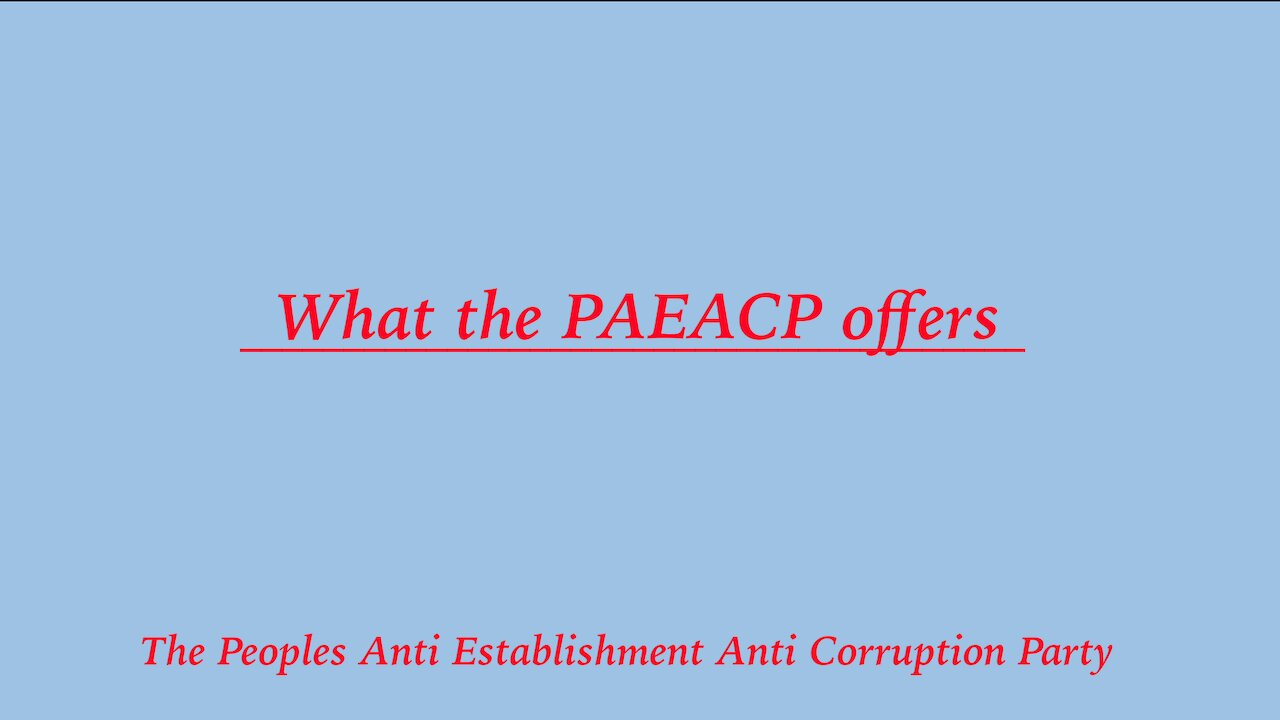 What the PAEACP offers
