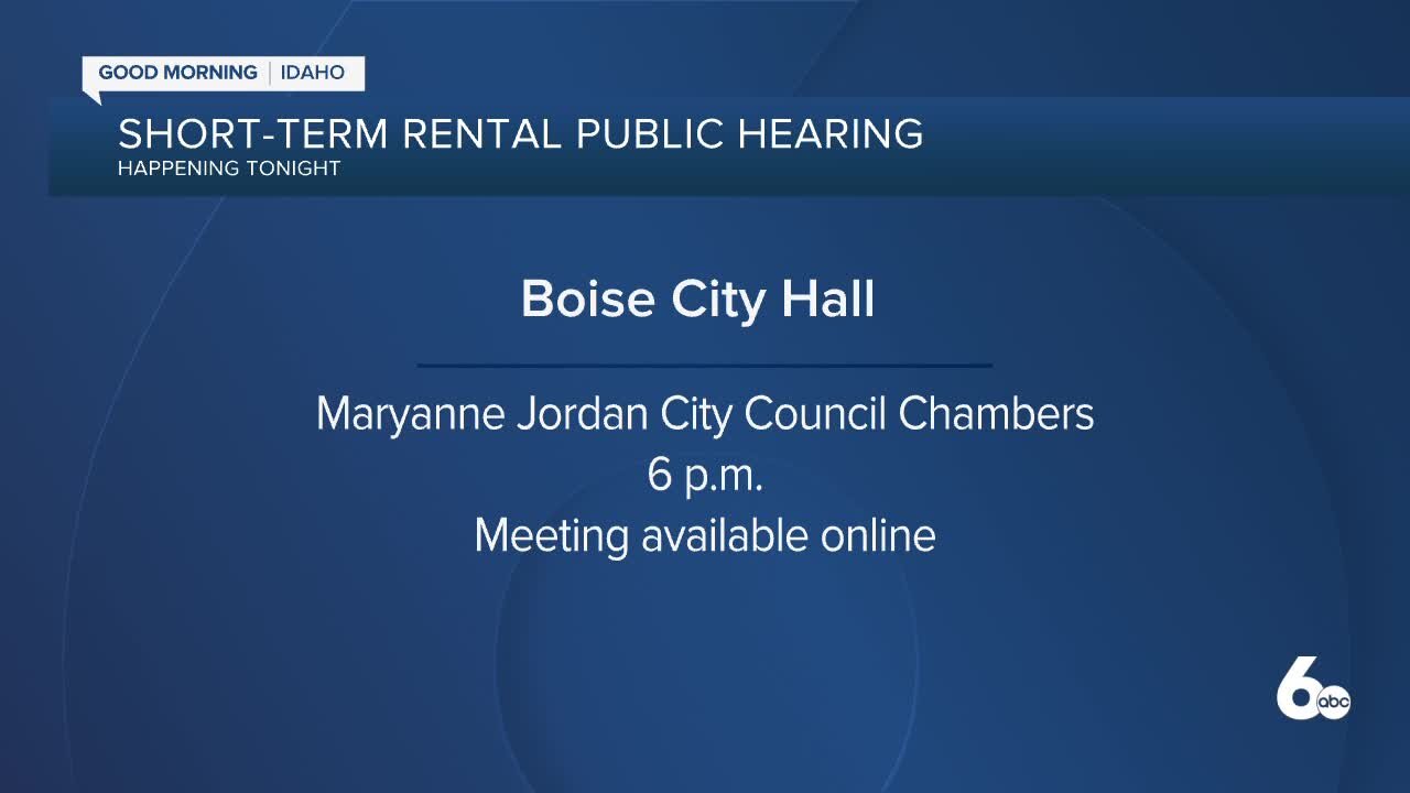 Public hearing on short-term rental ordinance scheduled for Tuesday