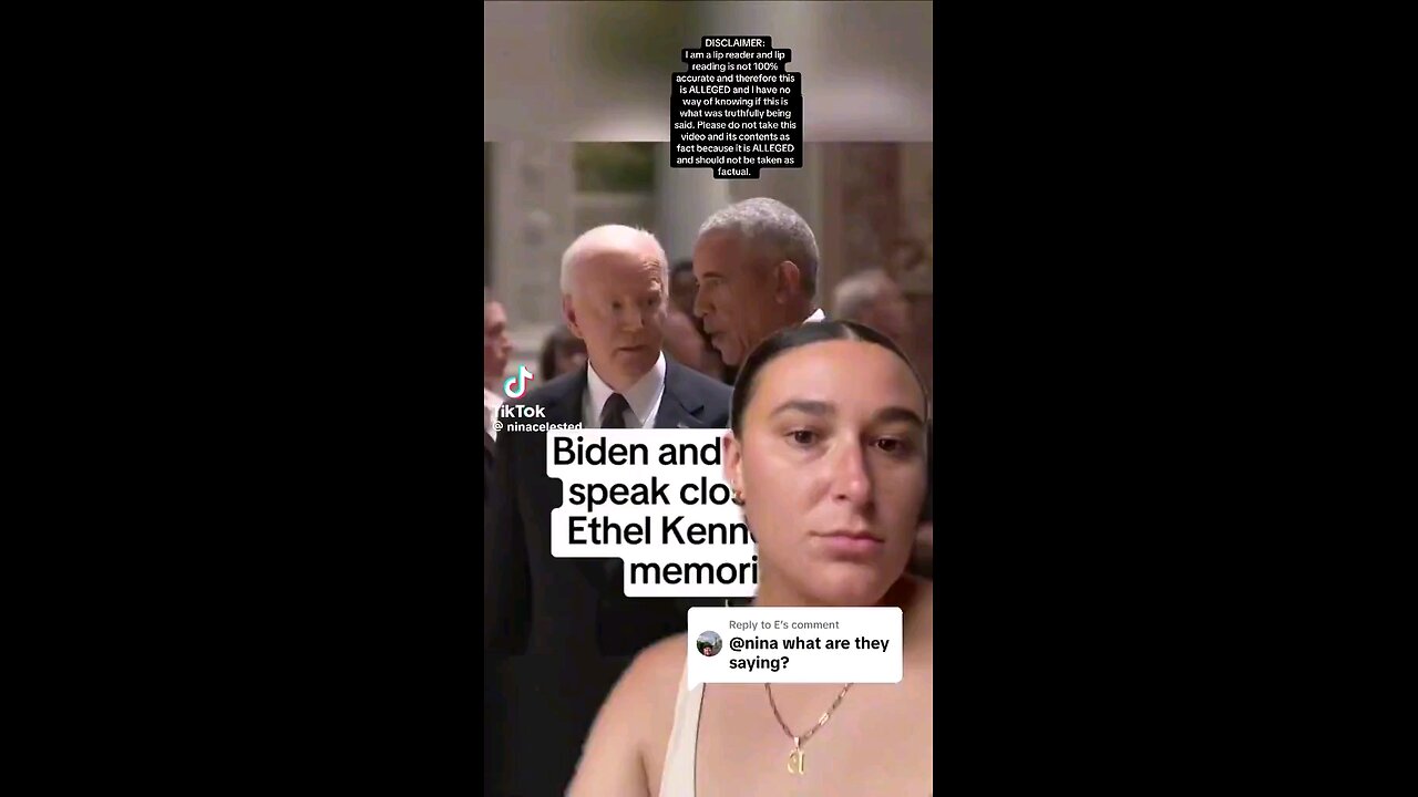 This girl did a lip reading of the Obama-Biden conversation Not looking good for Kamala Harris