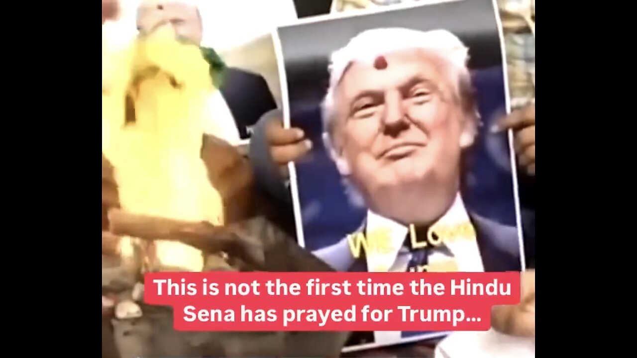 HINDU SENA PRAYS😇🙏🪔🕺📸FOR PRESIDENT TRUMP PROTECTION🇺🇸🪽🕺🪽🪔💫